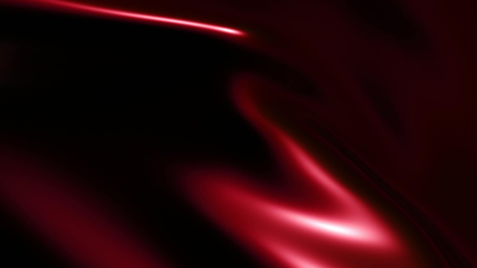 Crimson Silk Waves Flowing on Dark Background