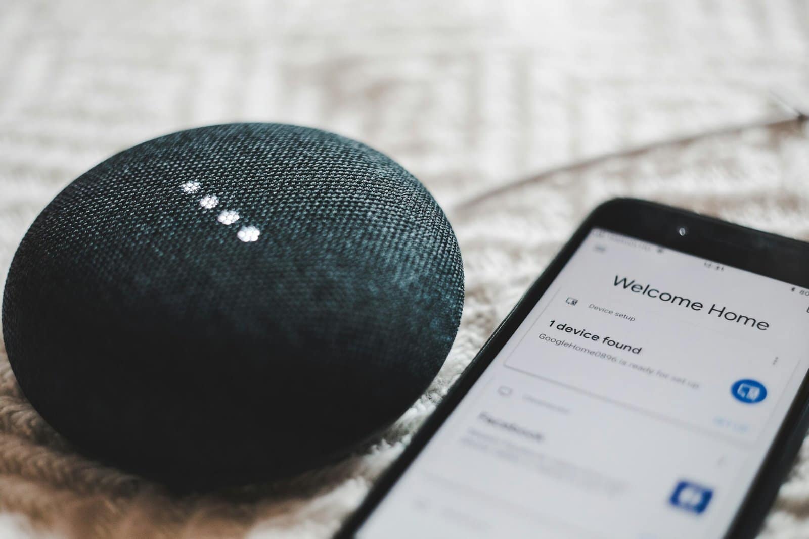 Smart Home Hub on a Wooden Table
