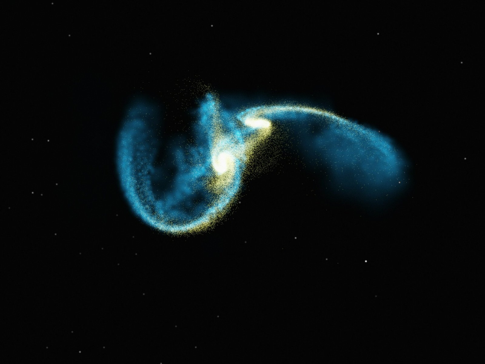 Colliding Galaxies in a Distant Universe