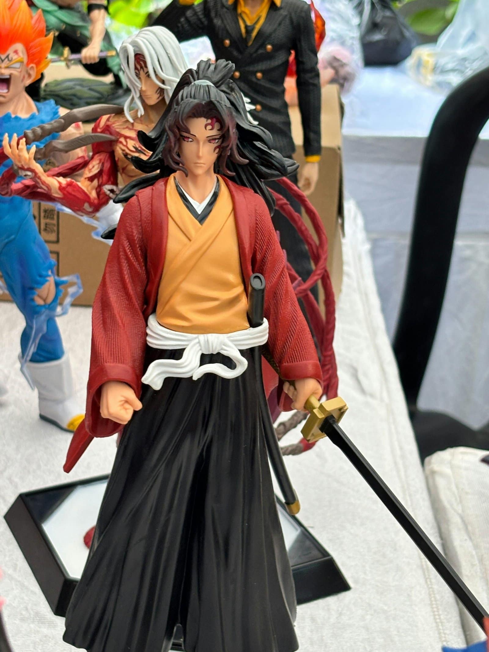 Anime Samurai Figurine with a Sword