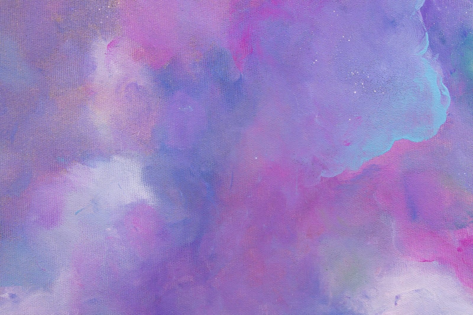 Purple Nebula Clouds in Deep Space