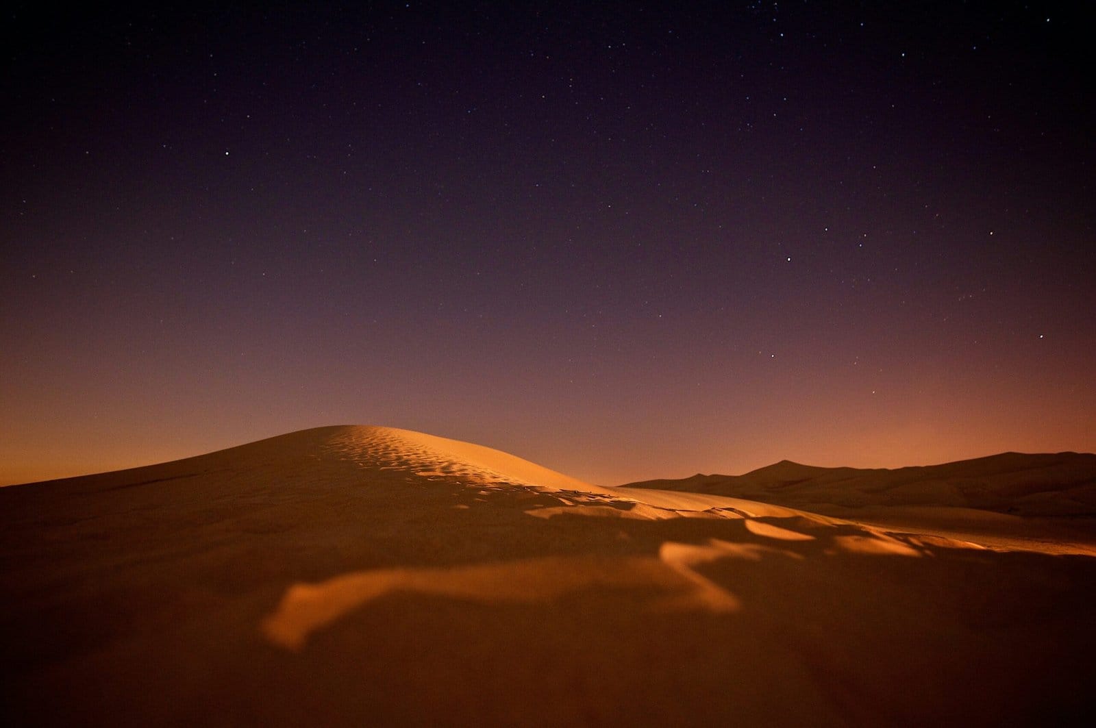 Milky Way Core Rising Over Desert Dunes