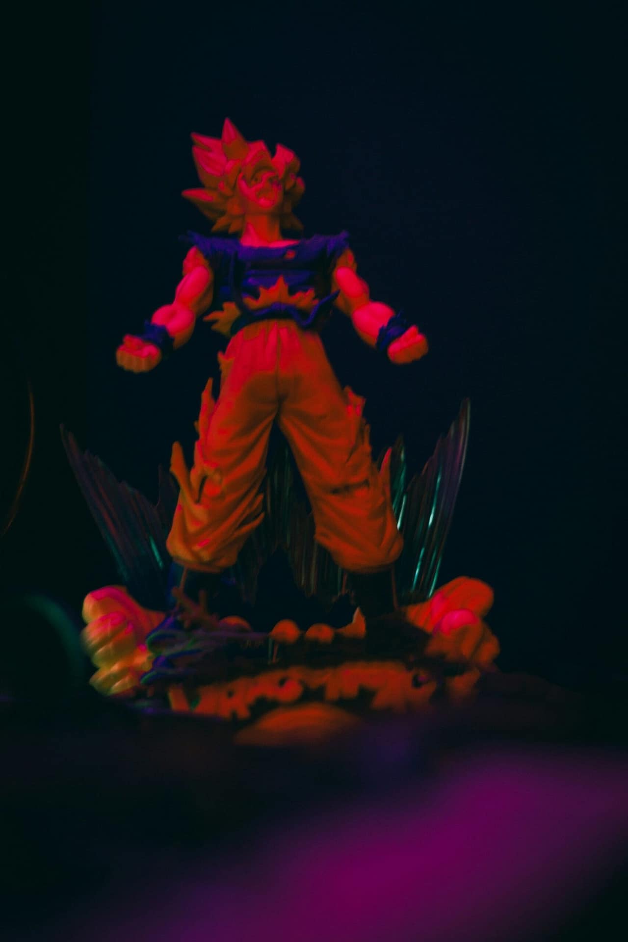 Goku in Super Saiyan Form with a Fiery Aura