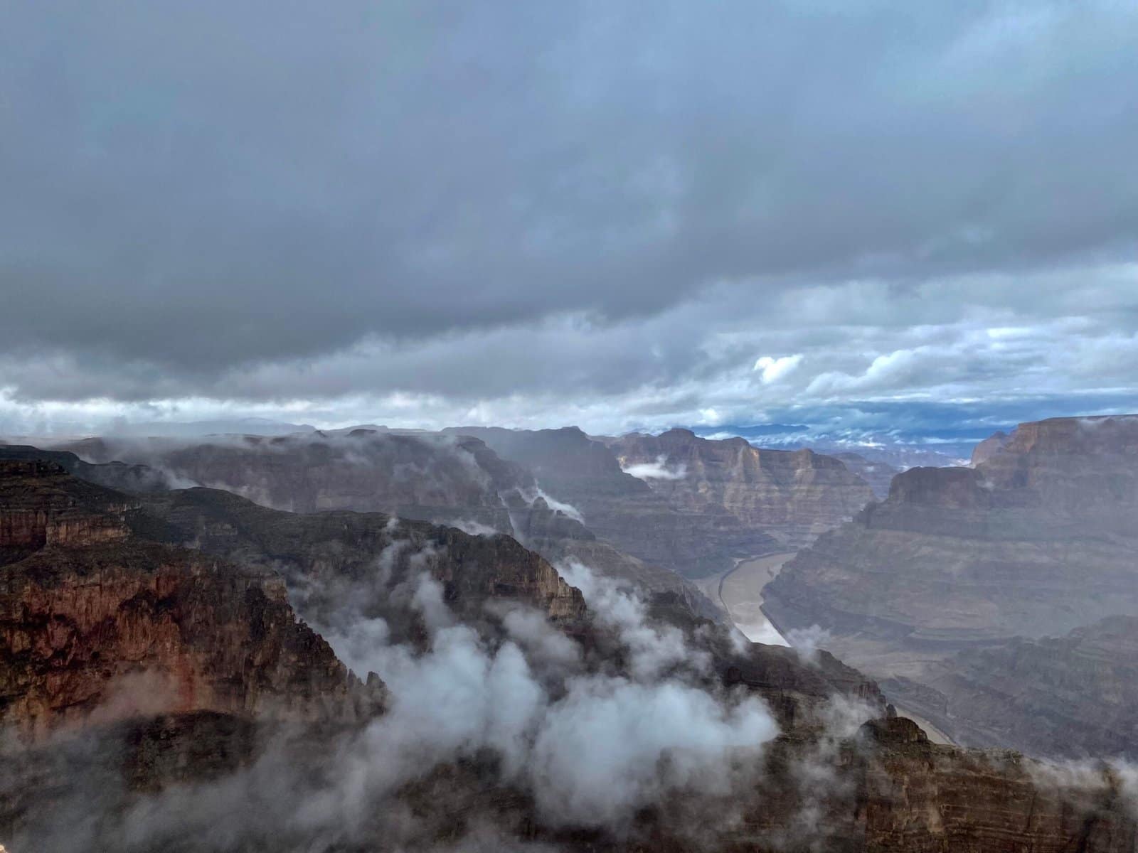 Monsoon Storm Rolling over a Red Rock Canyon
